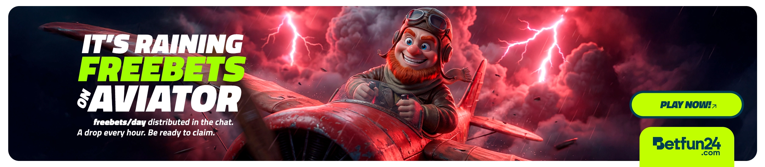 Aviator Chat Rains sur BetFun24 — free spins gratuits dans le live chat Aviator